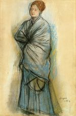 Woman in Blue. Portrait of Mlle. Helene Rouart 1886